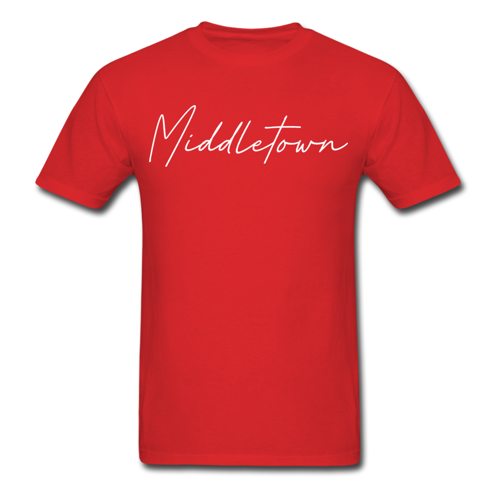 Middletown Cursive T-Shirt - red