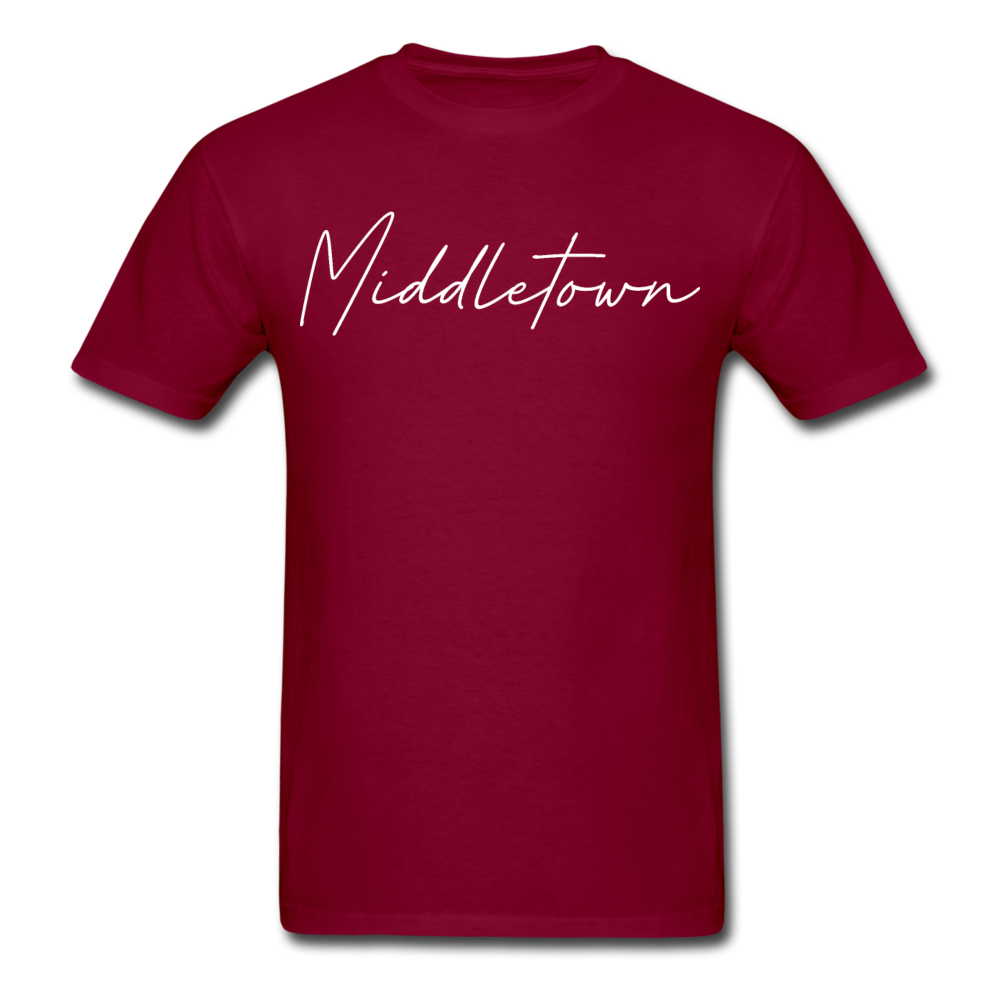 Middletown Cursive T-Shirt - burgundy