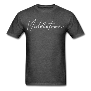 Middletown Cursive T-Shirt - heather black