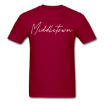 Middletown Cursive T-Shirt - dark red