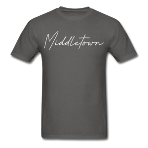 Middletown Cursive T-Shirt - charcoal