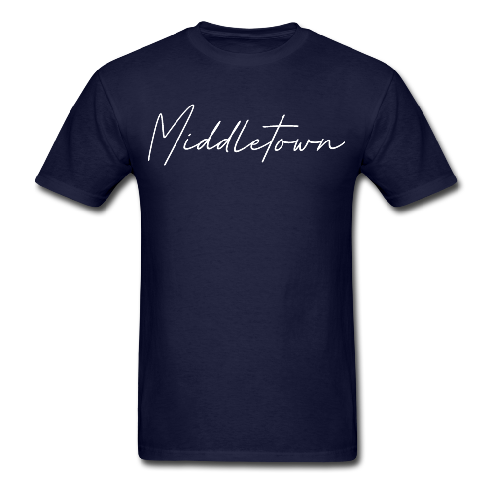 Middletown Cursive T-Shirt - navy