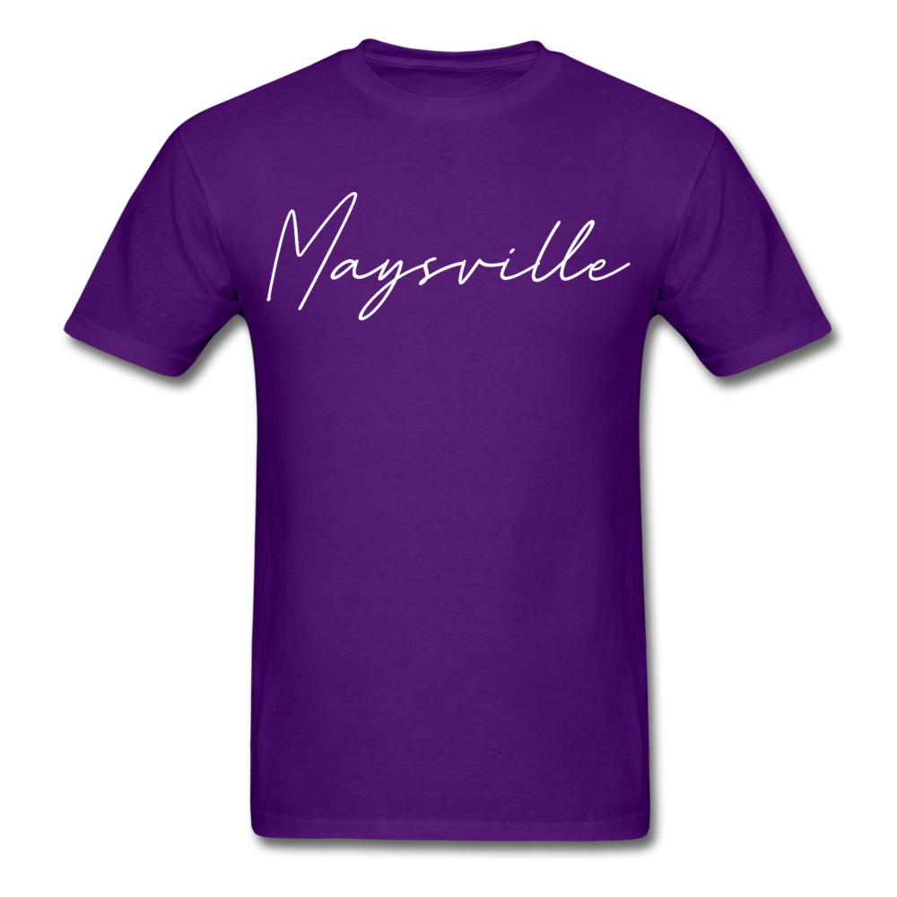 Maysville Cursive T-Shirt - purple