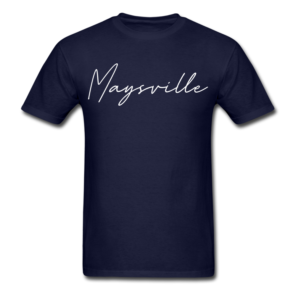 Maysville Cursive T-Shirt - navy