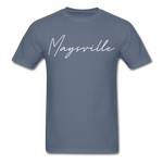 Maysville Cursive T-Shirt - denim