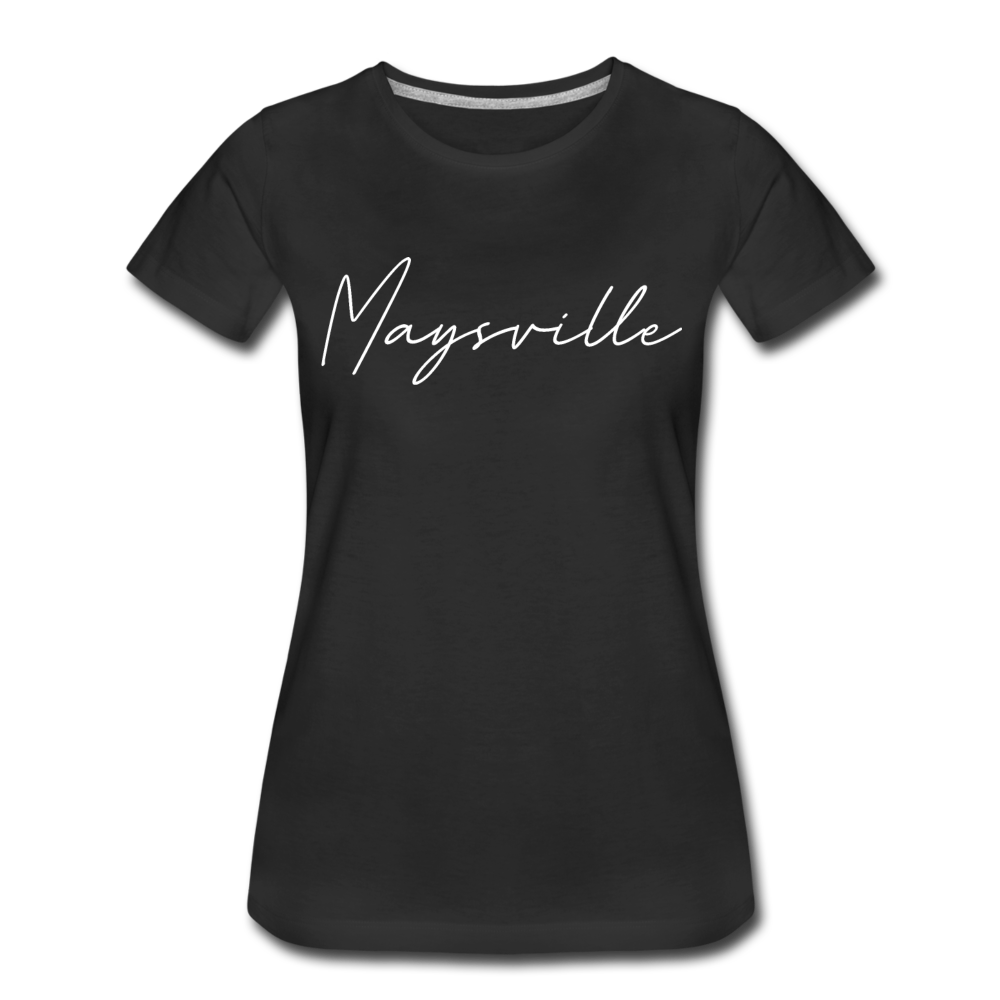 Maysville Cursive Women's T-Shirt - black