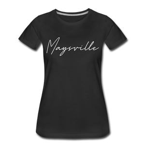 Maysville Cursive Women's T-Shirt - black