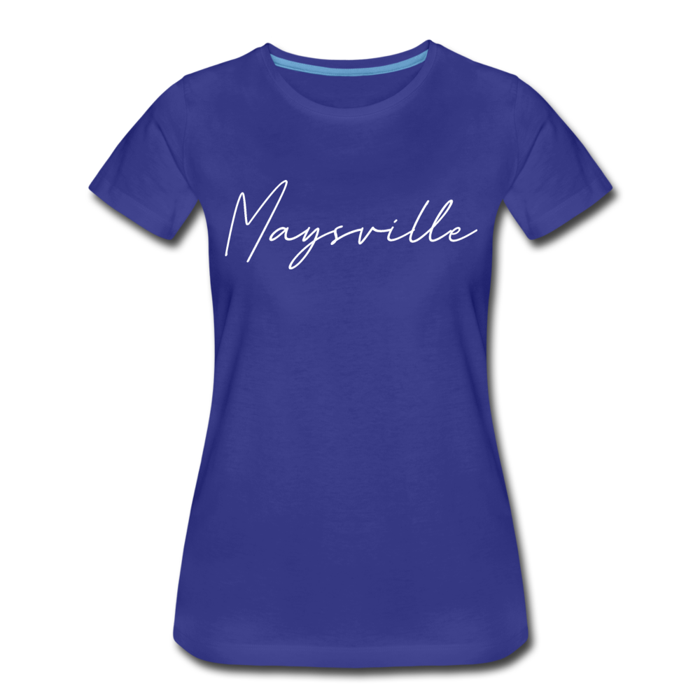 Maysville Cursive Women's T-Shirt - royal blue