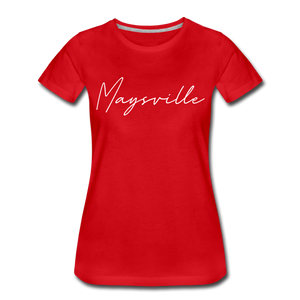 Maysville Cursive Women's T-Shirt - red