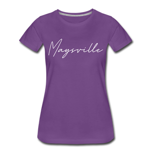 Maysville Cursive Women's T-Shirt - purple