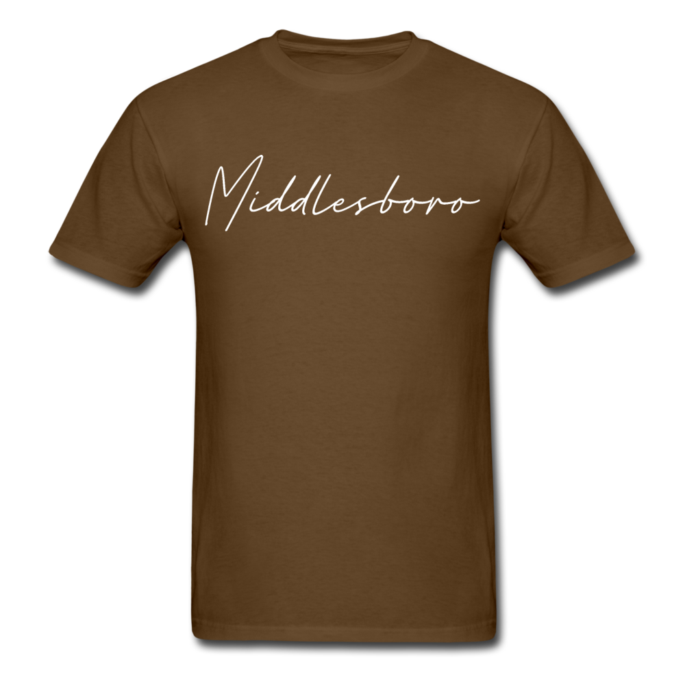 Middlesboro Cursive T-Shirt - brown