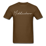 Middlesboro Cursive T-Shirt - brown