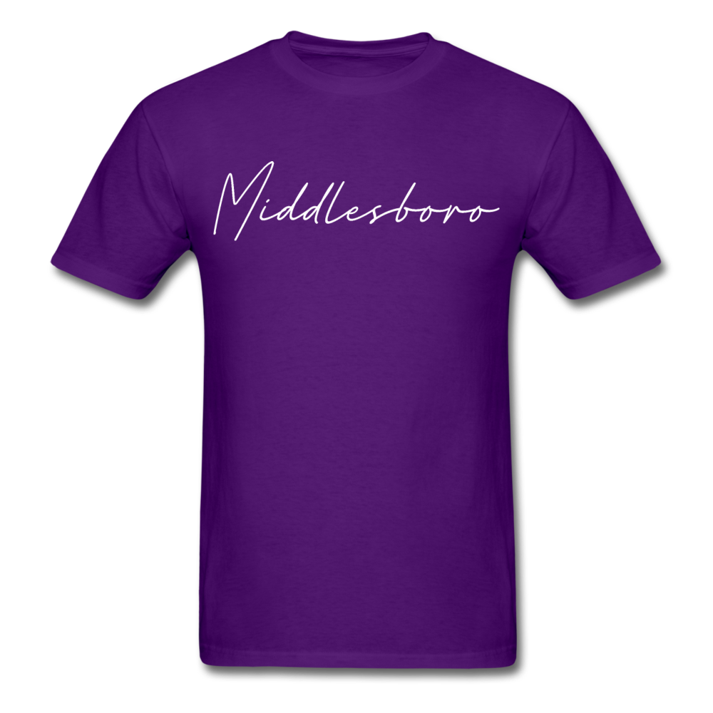 Middlesboro Cursive T-Shirt - purple