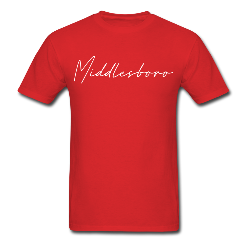 Middlesboro Cursive T-Shirt - red