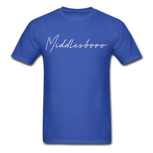 Middlesboro Cursive T-Shirt - royal blue