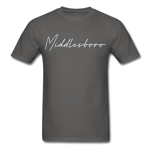 Middlesboro Cursive T-Shirt - charcoal