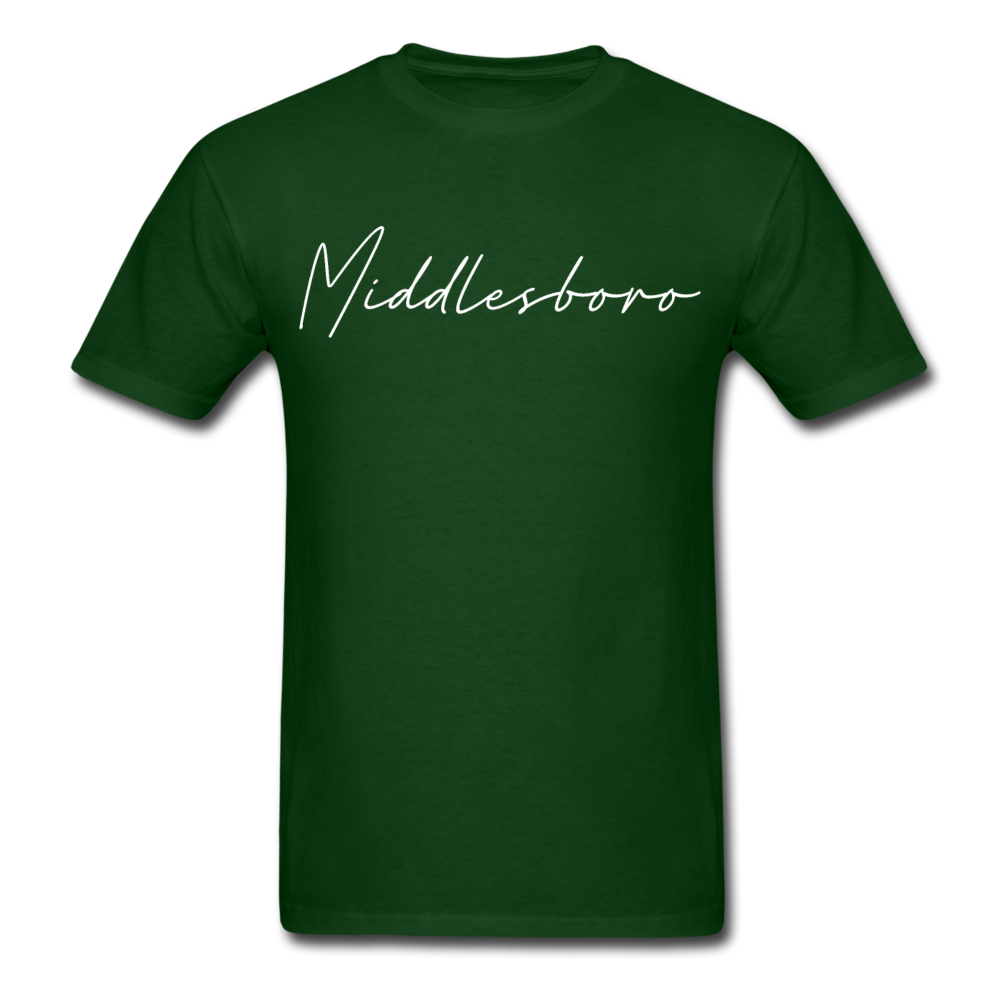 Middlesboro Cursive T-Shirt - forest green