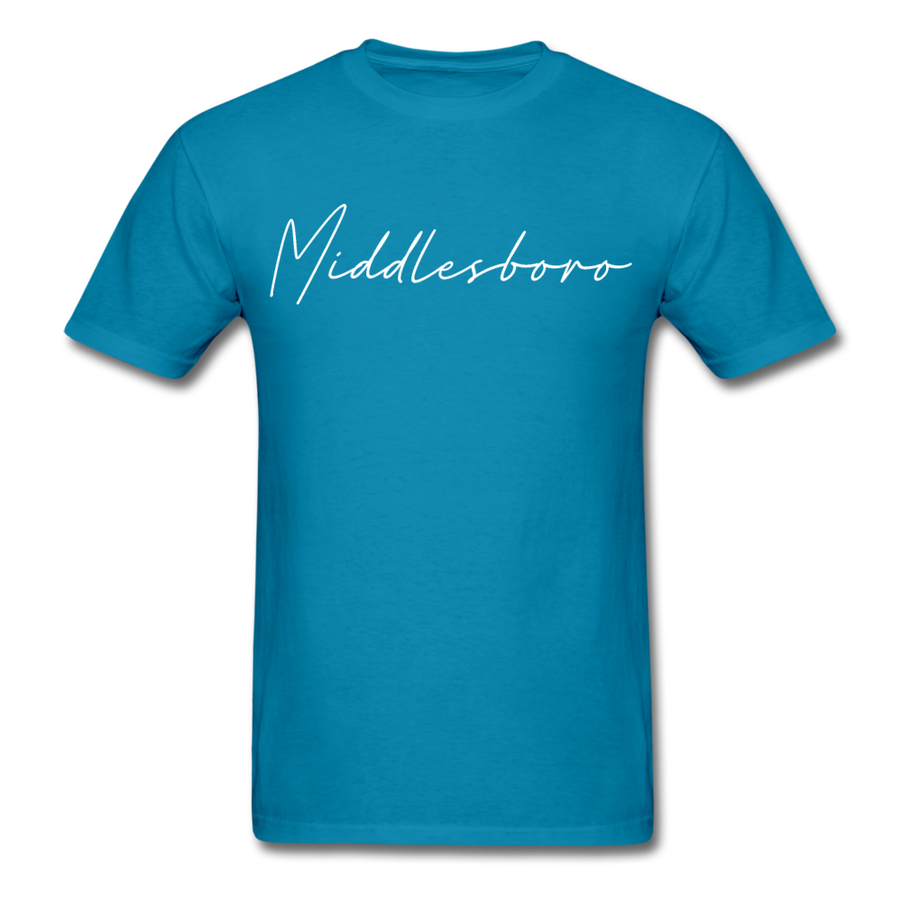 Middlesboro Cursive T-Shirt - turquoise