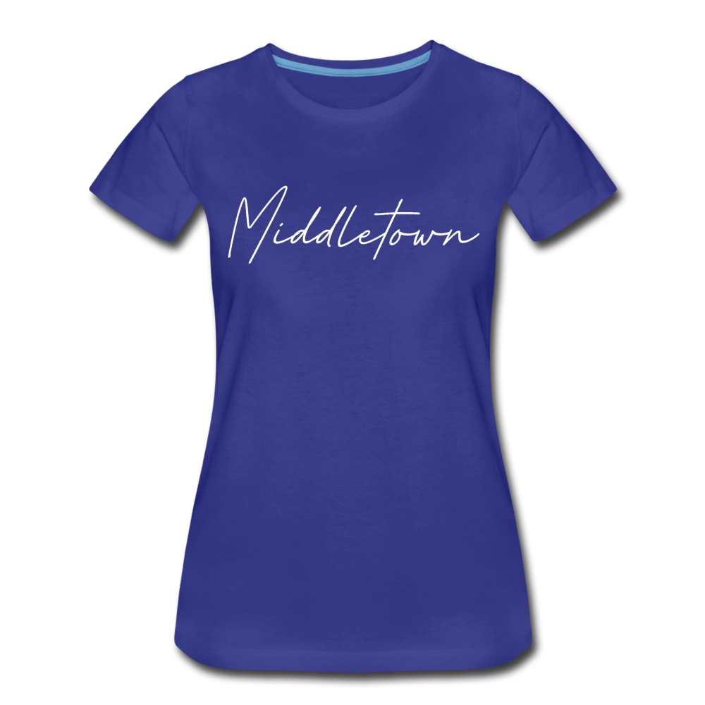 Middletown Cursive Women's T-Shirt - royal blue