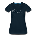 Middletown Cursive Women's T-Shirt - deep navy