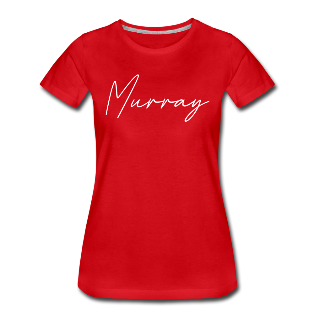 Murray Cursive Women's T-Shirt - red