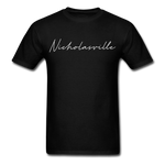 Nicholasville Cursive T-Shirt - black