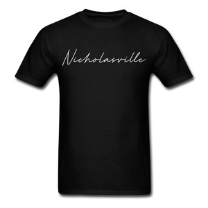 Nicholasville Cursive T-Shirt - black