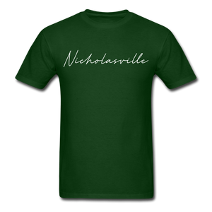 Nicholasville Cursive T-Shirt - forest green