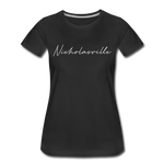 Nicholasville Cursive Women's T-Shirt - black