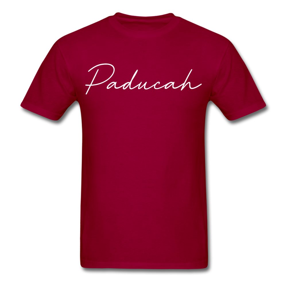 Paducah Cursive T-Shirt - dark red