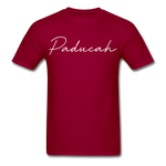 Paducah Cursive T-Shirt - dark red