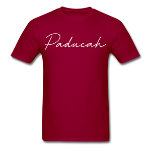 Paducah Cursive T-Shirt - dark red