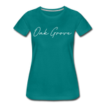 Oak Grove Cursive Women's T-Shirt - teal