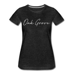 Oak Grove Cursive Women's T-Shirt - charcoal gray
