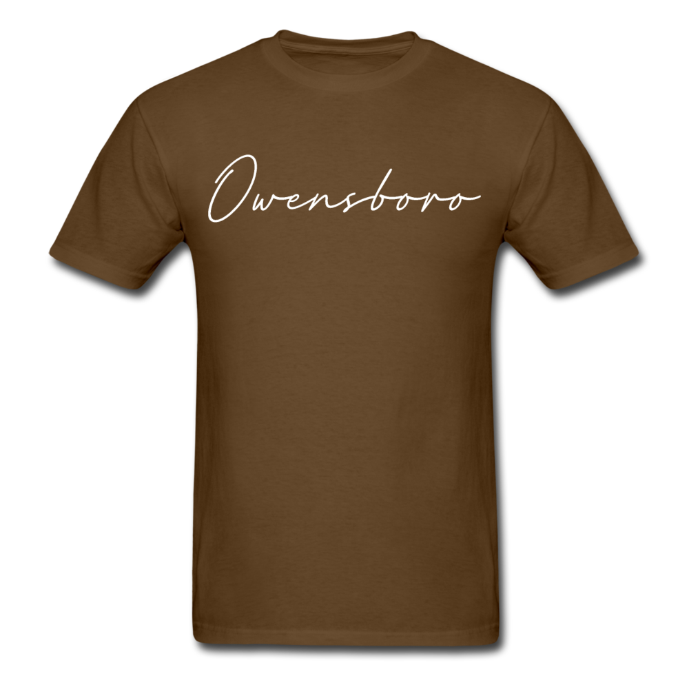 Owensboro Cursive T-Shirt - brown