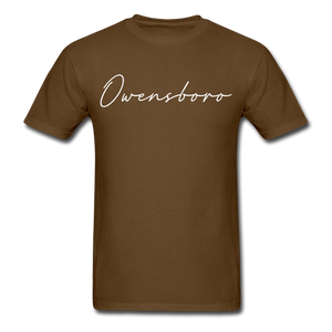 Owensboro Cursive T-Shirt - brown