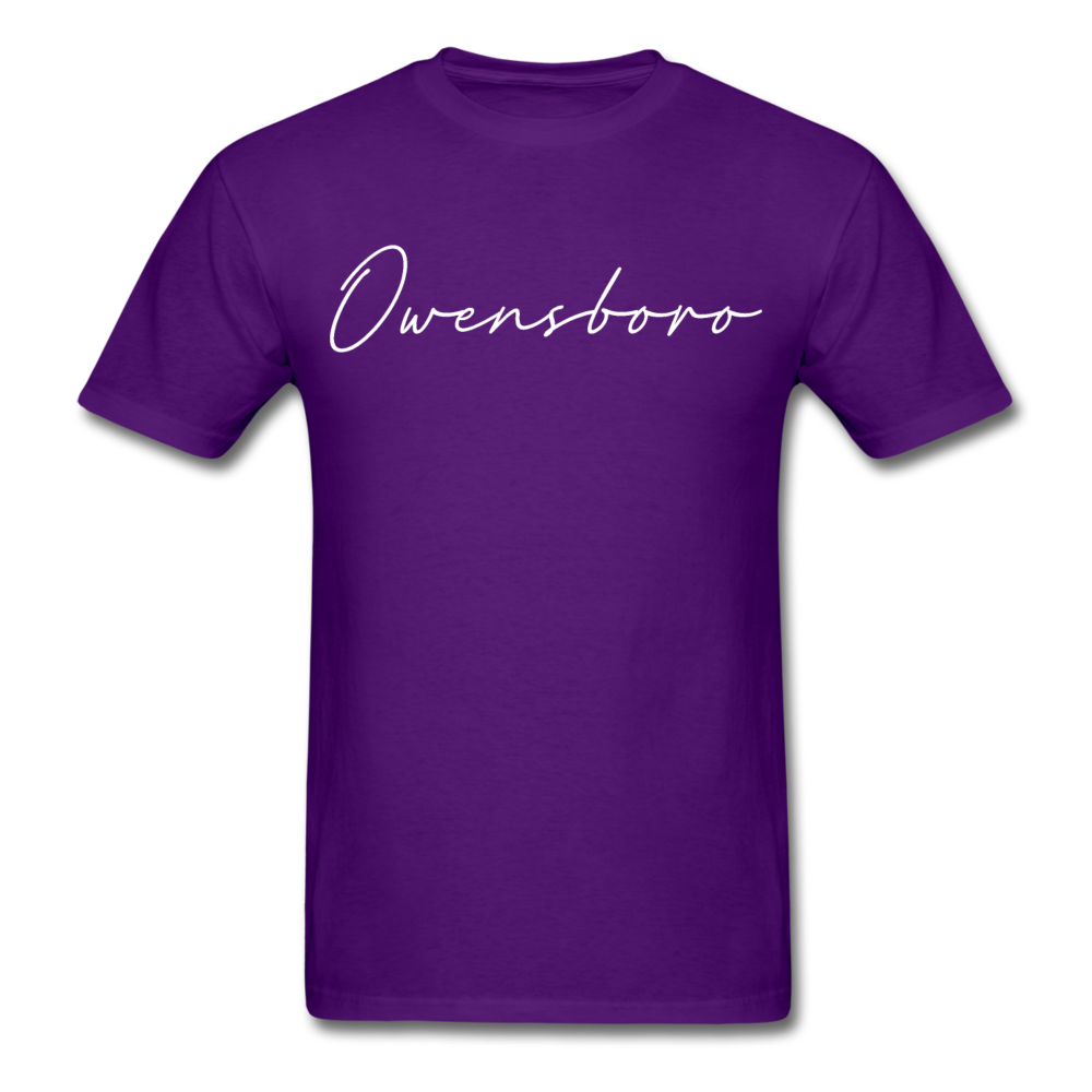 Owensboro Cursive T-Shirt - purple