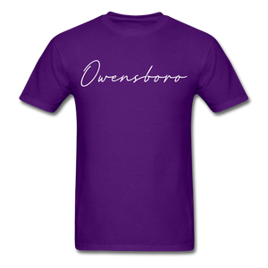 Owensboro Cursive T-Shirt - purple