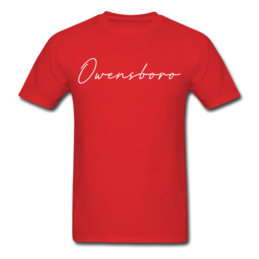 Owensboro Cursive T-Shirt - red