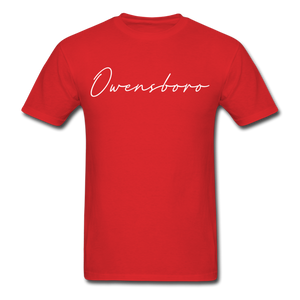 Owensboro Cursive T-Shirt - red