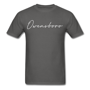 Owensboro Cursive T-Shirt - charcoal