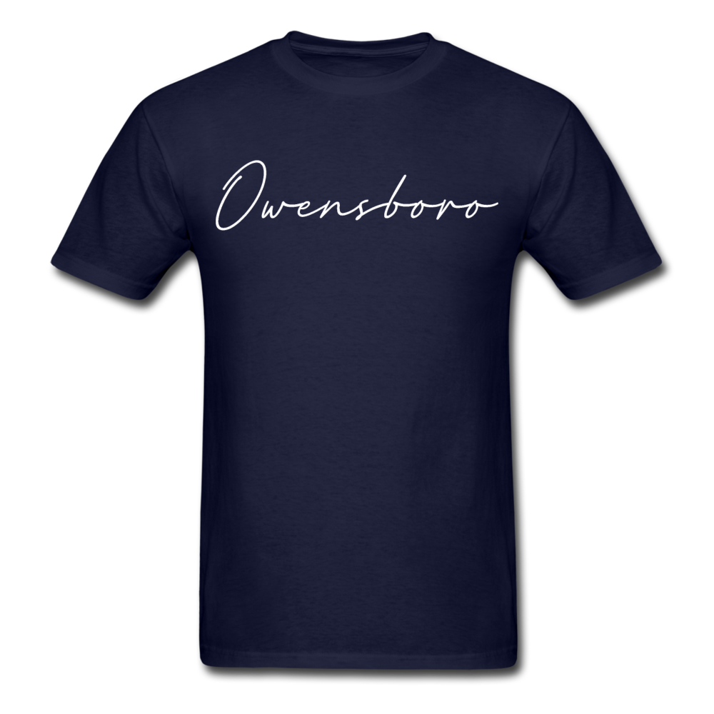 Owensboro Cursive T-Shirt - navy