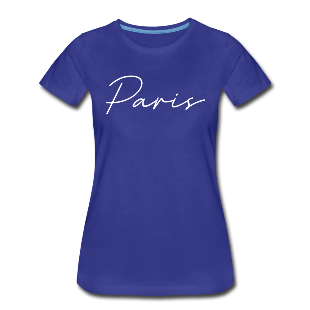 Paris Cursive Women's T-Shirt - royal blue