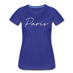 Paris Cursive Women's T-Shirt - royal blue