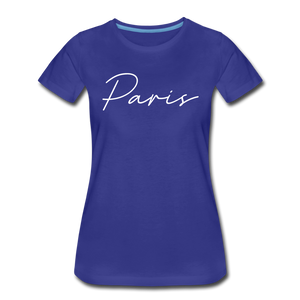 Paris Cursive Women's T-Shirt - royal blue