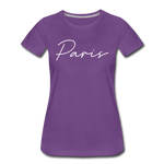 Paris Cursive Women's T-Shirt - purple