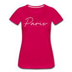 Paris Cursive Women's T-Shirt - dark pink