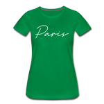 Paris Cursive Women's T-Shirt - kelly green