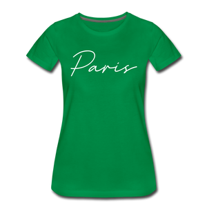 Paris Cursive Women's T-Shirt - kelly green