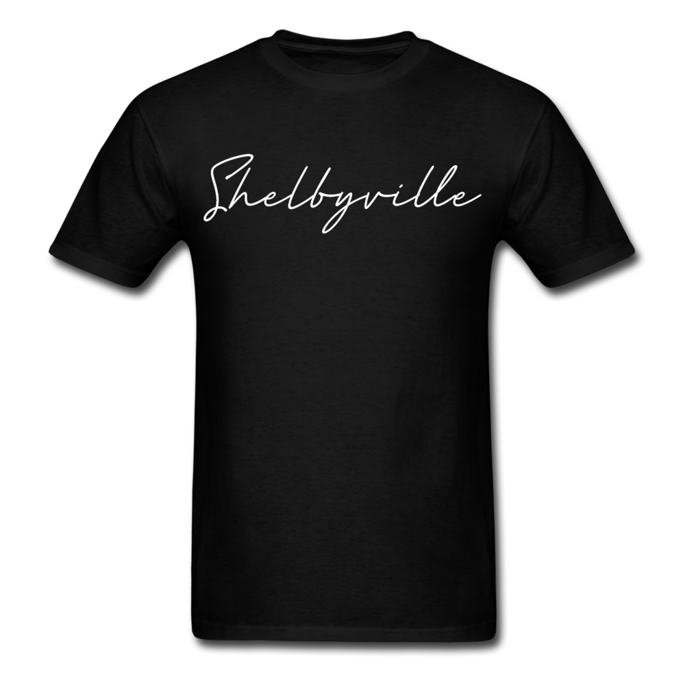 Shelbyville Cursive T-Shirt - black
